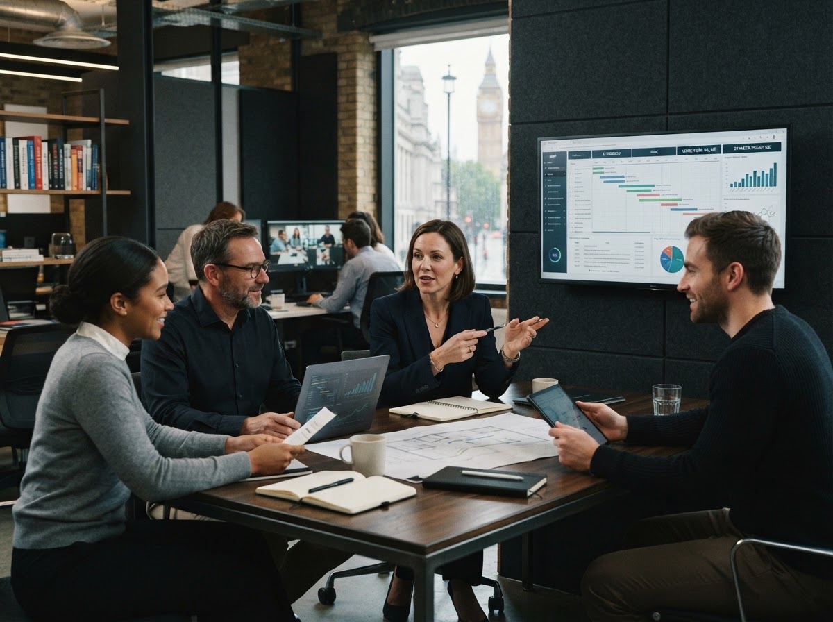 Thriftivery team reviewing capital allocation and risk data